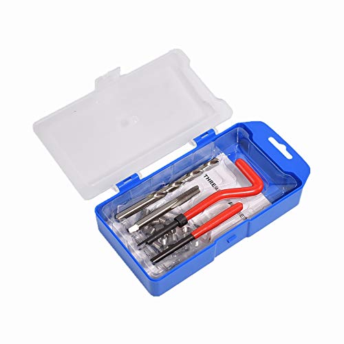 M8 X 1.25 Thread Repair Kit, Metric Helicoil Kit with HSS Drill Bit, 20PC Wire Thread Inserts - size: M8 x 1.25mm