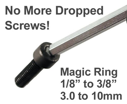 Wiha 66992 MagicRing Ball End Hex L-Key Set, 22 Piece, Inch and Metric | Free-Hand Grip, Hardened Tool Steel