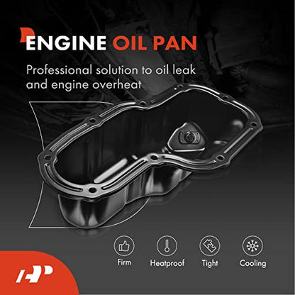 A-Premium Lower Engine Oil Pan Sump with Drain Plug & Gasket Compatible with Nissan NV1500 2013-2017, NV2500/3500 2012-2018, Pathfinder 2005-2012, Xterra 2005-2015, Frontier 2005-2019, V6 4.0L