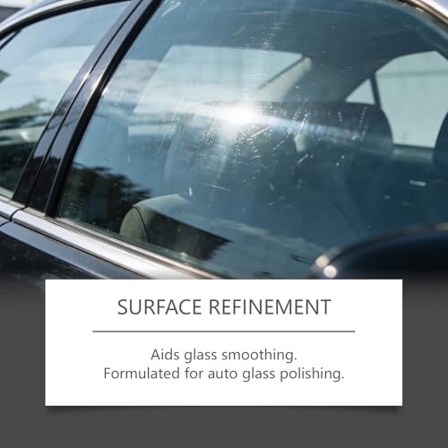 Window Polish,Water Spot Remove Powder,30g Wineshield Glass Polishing Kit with Sponge | for Automotive Vehicle Cars SUV Van Truck RV Restoration