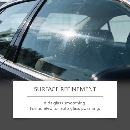 Window Polish,Water Spot Remove Powder,30g Wineshield Glass Polishing Kit with Sponge | for Automotive Vehicle Cars SUV Van Truck RV Restoration