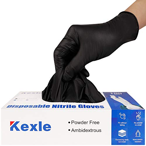 Nitrile Disposable Gloves Pack of 100, Latex Free Safety Working Gloves for Food Handle or Industrial Use - size: X-Large (Pack of 100)