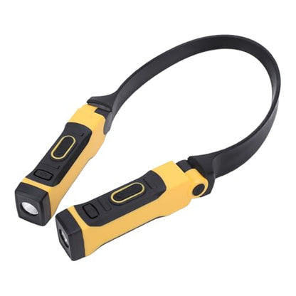 Fockety LED Neck Light, USB Charging High Brightness Rechargeable Neck Flashlight Work Light, Reading Work Lamp for Repair Mechanics Men Women