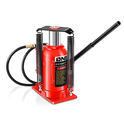 ‎DNA Motoring Air Hydraulic Bottle Jack - 20 Ton (40,000 lbs) Capacity, Manual Handle and Air Pump for Car Pickup Truck RV Auto Repair,TOOLS-00323 - color: red-black, style: 20 ton