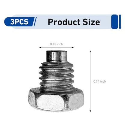 Floor Jack Handle Bolt, Replacement for 3 Ton 4 Ton Hydraulic Jack, Pressure Rod Fixing Screw for Horizontal Car Floor Jack (3PCS) - size: 3PCS
