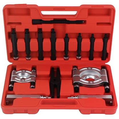 maXpeedingrods 14 PCS Bearing Separator and Puller Set, Heavy Duty Bearing Splitter Puller Kit, 5 Ton Capacity with 2" and 3" Jaws, Bearing Puller Set with Pinion Wheel and Hub Axle Removal Tool