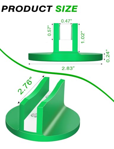 0.45'' Wide Slotted Jack Pad Adapter, Green, 2 PCS | Magnetic Jack Pad, Universal, or Floor Jacks, Bottle Jacks, Scissor Jacks, Pinch Weld Proetction, Fit Pickups SUVs Sedans - color: Green 2 Pack