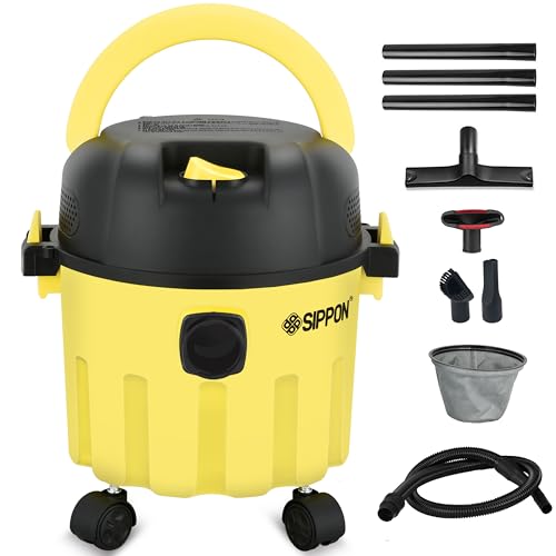 Wet-Dry Vacuum, 3-in-1 Portable Shop Vacuum Cleaner with 2 Peak HP Power Suction, Lightweight Wet Dry Vacuum with Blower & Wall Mount Design for Car, Pet Hair, Hard Floor - size: 1000W--4.5M