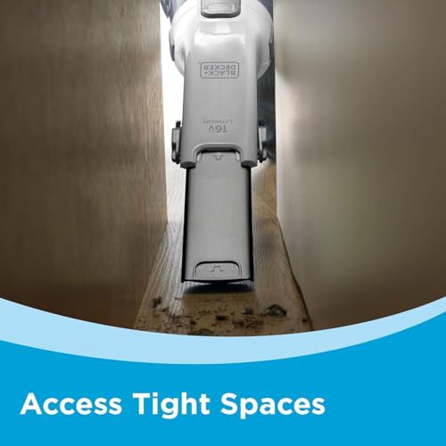 Black+Decker, Dustbuster AdvancedClean Handheld Vacuum Cordless, Compact Home and Car Vacuum with Crevice Tool, Rotating Nozzle and Charging Station - style: AdvancedClean