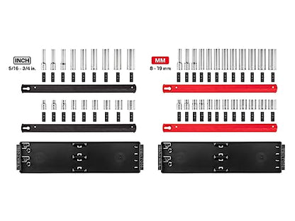 TEKTON 3/8 Inch Drive 6-Point Socket Set, 42-Piece | SHD91218 - size: 42-Piece (5/16-3/4 in.), style: Standard