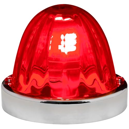 GG Grand General 92447 Stainless Steel Red Watermelon+ Glass Lens Kit for #1157, Bulb not Included - color: 1157 Bulb Base, style: Red
