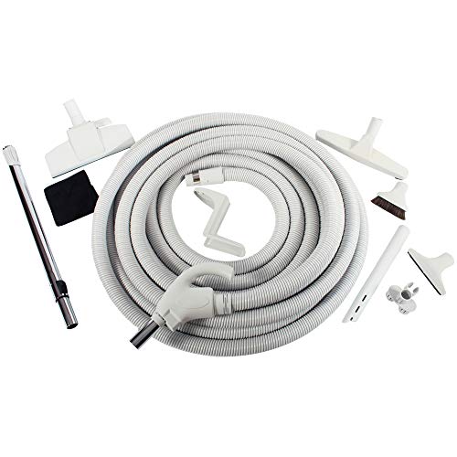 Cen-Tec Systems 94907 Central Vacuum Low Voltage Kit with 50 Ft. Switch Control Hose, Light Gray - size: 50 Ft. Hose