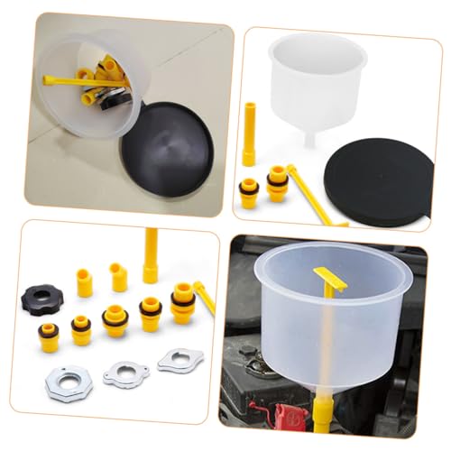 Radiator Funnel Kit Automotive Coolant Filling with Elbows for and Refills for Engine Flush and Coolant Transfer