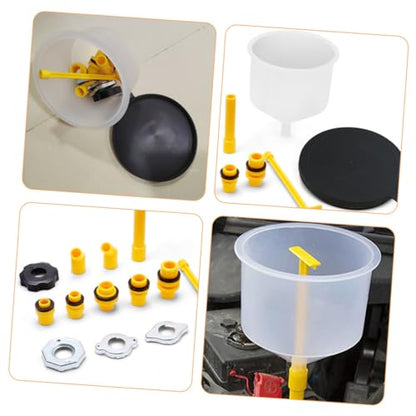 Radiator Funnel Kit Automotive Coolant Filling with Elbows for and Refills for Engine Flush and Coolant Transfer