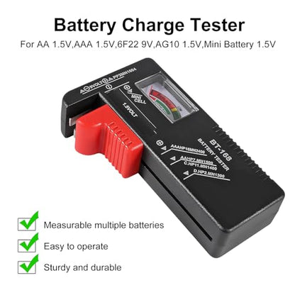 Universal Battery Tester Battery Checker for AA AAA C D 9V Household Small Electrical Equipment Monitor - color: BT-168