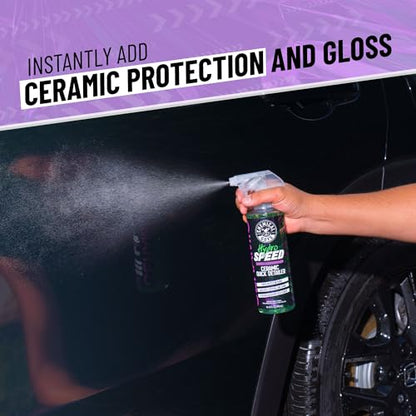 Chemical Guys HydroSpeed & HydroSuds Car Wash Kit – Ceramic Quick Detailer and Car Wash Soap Bundle – Car Detailing Kit with High Foam Shine Protection, Works with Foam Cannon or Gun, 16 oz Each