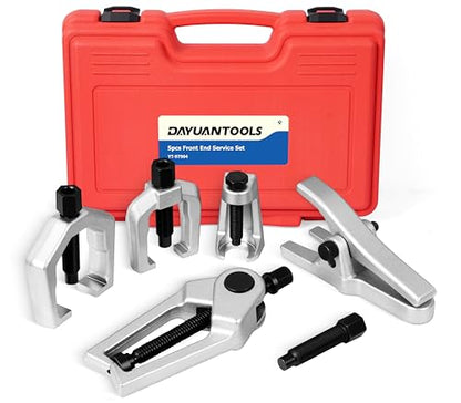 DAYUAN 8pcs Professional Petrol Engine Compression Tester Kit Bundle with DAYUAN 5pcs Professional Front End Service Tool Kit