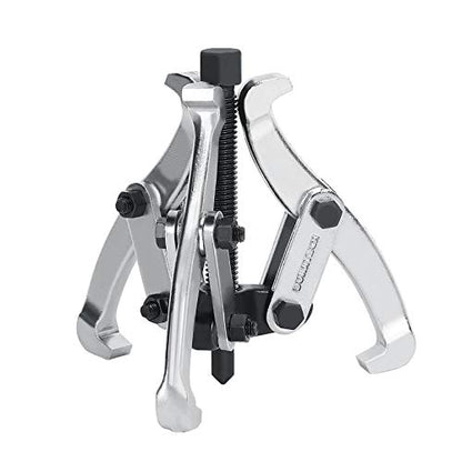 DURATECH 3-Inch 3-Jaw Gear Puller, CR-V Steel, Fully Assembled | Black Phosphated, Anit-Slip, Corrosion Resistance, for Narrow Spaces, Bearing Puller, for Gears, Pulleys, Bearings, Flywheels - size: 3-Inch