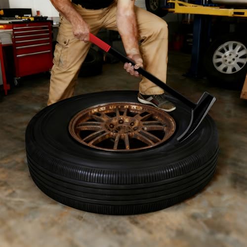 Tire Bead Breaker Tool with Tire Hammer and 30inch Tire Iron and 38inch Tire Bar for Tire Changing Tool Tire Changer Kit - style: Tire Hammer+S Tire Bar+L Tire Bar