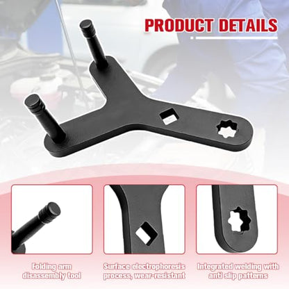 Car Lower Control Arm Prying Tool, Vehicle Suspension Bushing Lower Ball Joint Removal Tool, Automotive Bar Control Arm Lever Bushing Accessories, Universal for SUV Van Truck (Black2) - color: Black2