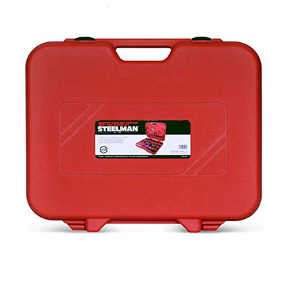 Steelman Master Cooling System Test and Purge Auto Kit, 27-Piece Kit, Leak and Pressure Test, Vacuum Purge Kit, Storage Case Included