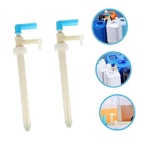 Garneck 2Pcs Manual Oil Transfer Pump Multifunction Fuel Transfer Tool for Water Liquids Easy to Use Hand Pump Design for Convenient Liquid Extraction