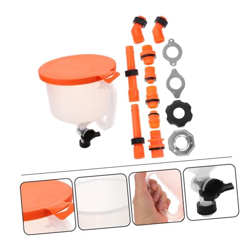 Healifty Spill Coolant Filling Funnel Kit with Valve Leak Resistant Radiator Spill Cooling System Tool for Car Models Plastic Overflow Auto Coolant Flush Accessory