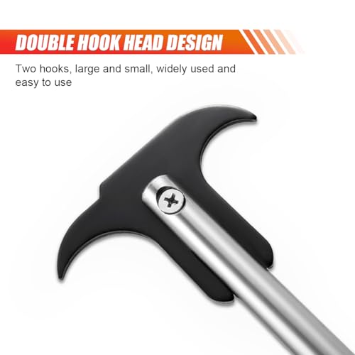 LAINLOY Oil Seal Disassembly Wrench Puller, Seal Puller Tool with Dual Hook Tips Remove Oil and Grease Seals, Car Repair Tool, Oil Seal Disassembly Tools for Car SUV and Light Truck (2PCS Black) - color: 2pcs Black