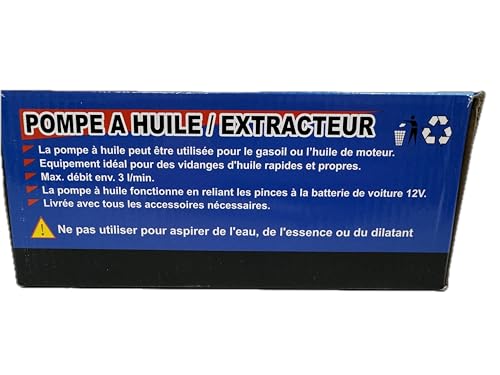 PWCParts 12V Fluid Oil Liquid Extractor Oil Change Pump, 60W, Fits PWC, Watercraft, Automotive, RV, Boats, Lawn Mowers, Cars, Trucks Easy Oil Change Process
