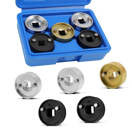 5PCS Engines Camshaft Adjusting Socket Set Compatible with VW Audi | T10352, T10352/1, T10352/2, T10352/4, EA888, 1.8-2.0 TFSi, Chain Driven, Camshaft Central Valve Socket kit, Timing Tools Kit