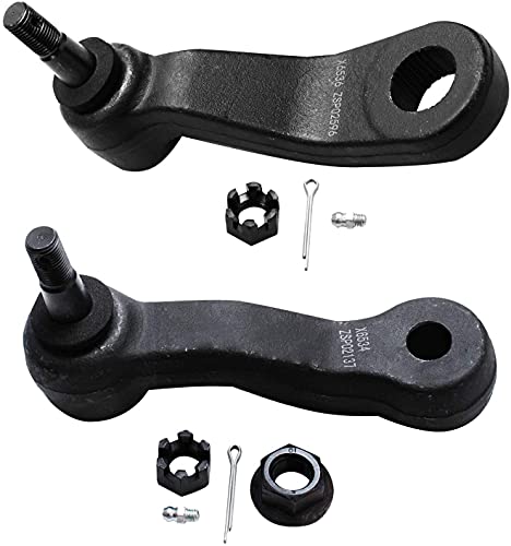 Detroit Axle - Front Tie Rods Kit for 1999-2006 Chevrolet Silverado 1500 | GMC Sierra 1500 2000-2006 Yukon Suburban Tahoe, Inner & Outer Tie Rods Pitman Arm Idler Arm w/Bracket Replacement [4-Groove]