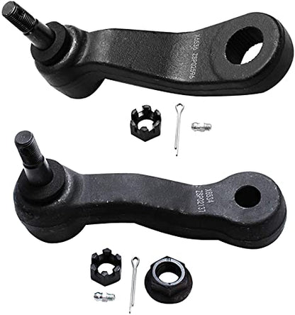 Detroit Axle - Front Tie Rods Kit for 1999-2006 Chevrolet Silverado 1500 | GMC Sierra 1500 2000-2006 Yukon Suburban Tahoe, Inner & Outer Tie Rods Pitman Arm Idler Arm w/Bracket Replacement [4-Groove]