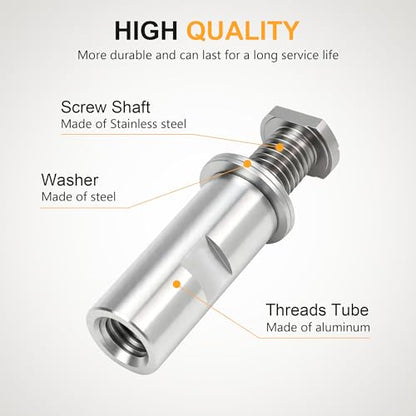 Airway Buffing Wheel Extension Shaft 2-1/4" L Angle Grinder Buff Extender Kit 5/8"-11 Threads Arbor Extended Adapter - 2 pcs - color: Airway Buffing Wheel Extension 2pcs