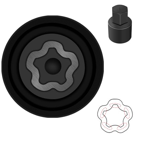 F-Wheel Locking Nut Key Compatible with Toyota, Lexus, Tacoma | Wheel Lock Nut Socket Adapter, Anti-Theft Lug Nut Removal Tool, Anti-Theft Screw Remover, Repair Tool, Tyre Fitting, garage - size: Socket F