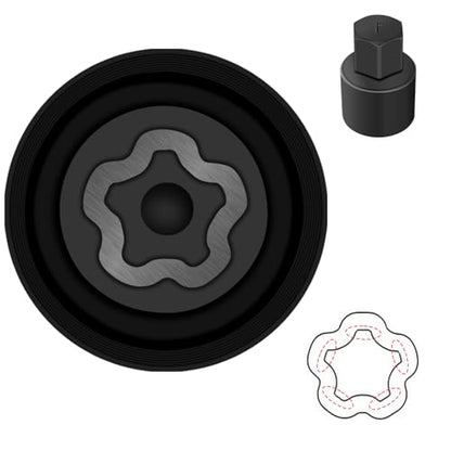 F-Wheel Locking Nut Key Compatible with Toyota, Lexus, Tacoma | Wheel Lock Nut Socket Adapter, Anti-Theft Lug Nut Removal Tool, Anti-Theft Screw Remover, Repair Tool, Tyre Fitting, garage - size: Socket F