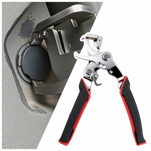 2026 Upgraded Car Clip Pliers and Disassembly Tool,Heavy Duty Clip Removal Pliers,Spring Loaded Car Clips Remover Tool with Non-Slip Grip for Detaching Dashboard Clips Fasteners - color: Upgrade Red