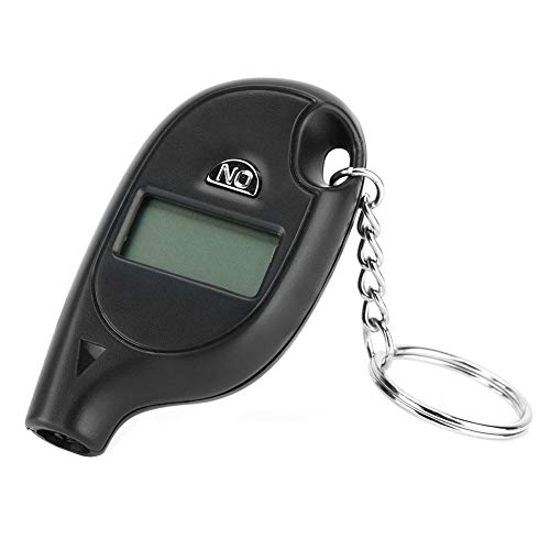 Tire Pressure Gauge, 5-150PSI Black LCD Digital Display Tyre Pressure Gauge Tester with Keychain