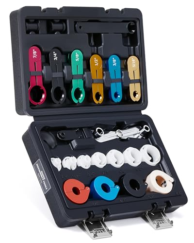 Orion Motor Tech Master Quick Disconnect Tool Set, 25pc Line Disconnect Tool Kit for A/C Fuel & Transmission Systems, Fuel Line Disconnect Tools for Mechanics Compatible with Ford Chevy GM More, Black - color: Black