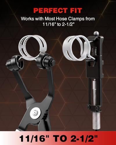 Saker Hose Clamp Pliers Set, Automotive Clamp Removal Tool Kit, Spring Clip Pliers, Flexible Cable Clamp Tool - 9PCS Heavy Duty Locking Kit for Car Engine Repair Tight Space Mechanic DIY - size: 9PCS