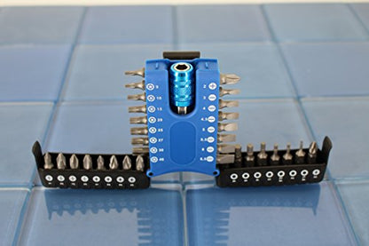TEMO 33 pc Impact Ready Security Screwdriver Bit Set Kit with One Quick Release Chuck - size: 33 Piece Set