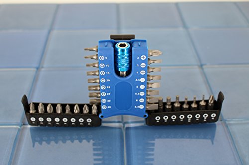 TEMO 33 pc Impact Ready Security Screwdriver Bit Set Kit with One Quick Release Chuck - size: 33 Piece Set