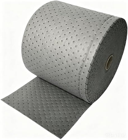 Universal Absorbent Roll | Oil Spill Absorbent Pads for Garage & Automotive | 150" L x 15" W Super Absorbent Mats | Oil Absorbing Sheets for Multi-Purpose Use