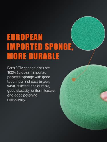 SPTA 29 Pcs Mini Car Polishing Pad Kit - 1", 2", 3" Sponge Foam Wool Microfiber Buffing Pads with 5/8"-11 Backing Plates & 5/8"-11 Drill Adapters for Auto Detailer, Scratch Removal & Tight Spaces - color: 29pcs Drill Buffing Pad Detail Polishing Pad Sets