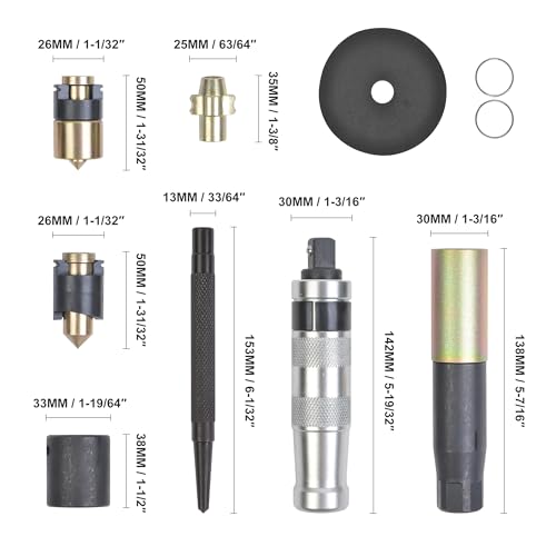 10PCS Wheel Lock Removal kit, Locking Wheel Nut Key Replacement Remover Kit Compatible for Virtually Most Wheel Nut