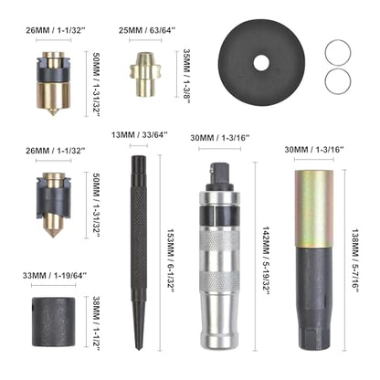 10PCS Wheel Lock Removal kit, Locking Wheel Nut Key Replacement Remover Kit Compatible for Virtually Most Wheel Nut