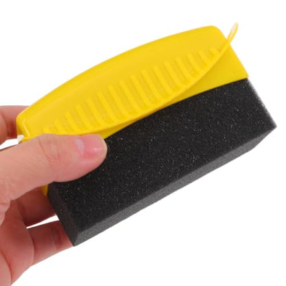 Luxshiny 2pcs Tire Shine Applicator Pads with Plastic Sponge for Car Interiors and Tires Reusable Car Cleaning Set Featuring Interior Cleaning