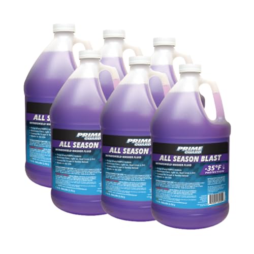 Prime Guard 93506 All Season Blast -35°F Windshield Washer Fluid - 1 Gallon (Pack of 6) - size: 6 Pack, style: All Season Blast -35°F