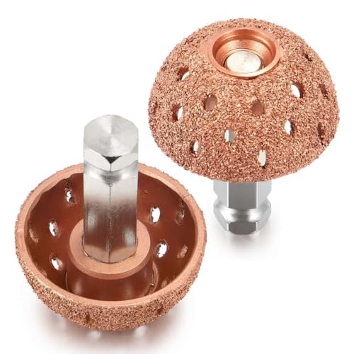 2PCS Low Speed Tire Buffer Wheel, 1.5" /38mm Grinding Wheel Head Tire Patch Roller 3/8"-24 Thread for Drill,70 Coarse Grit Buffing Wheel with Linking Rod Car Glue Tread Sidewall Tire Repair Kit