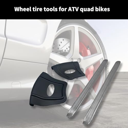 Tire Iron Set Irons Changing Tool Set Include 2Pcs Rims Protectors and 2Pcs Tire Changing Levers for Motorcycle