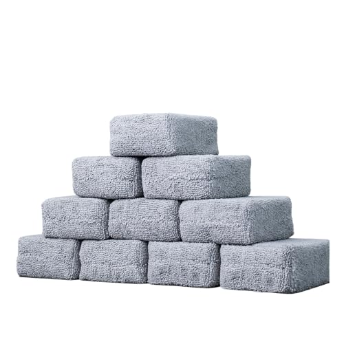Chemical Guys, Foam Applicator Pads for Wax & Dressing, Gray, 10-Pack Set | Soft, scratch-free foam applicators spread wax, sealant, glaze and dressing evenly, reusable, ten pack - size: 10 Pack